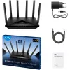 Lauapealne ruuter Cudy WR11000 — kolmeribaline 2,4/5/6 GHz, Wi‑Fi 7, 4× 2,5 Gigabit LAN, 5765 Mbps 6 GHz sagedusalas, 512 MB muutmälu