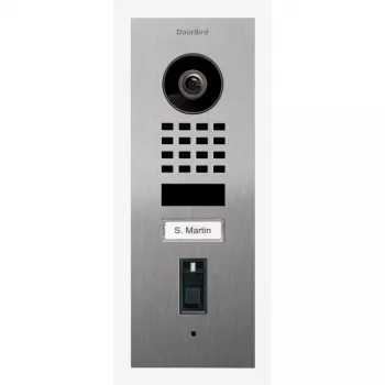 DoorBird IP-videouksetelefon D1101FV sõrmejäljelugejaga, roostevabast terasest V2A (423872172)