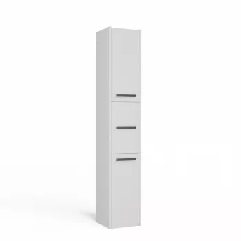 Vannitoa hoiukapp top e shop S33 BIEL — eraldiseisev, valge, 6 riiulit, 300×300×1700 mm