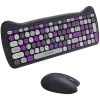 Traadita klaviatuuri ja hiire komplekt CANYON HSET-W6 Kitty Edition – violetne