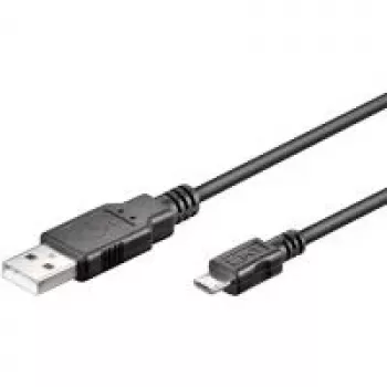 USB-kaabel Goobay 95736 0.15m USB A Micro-USB B Must