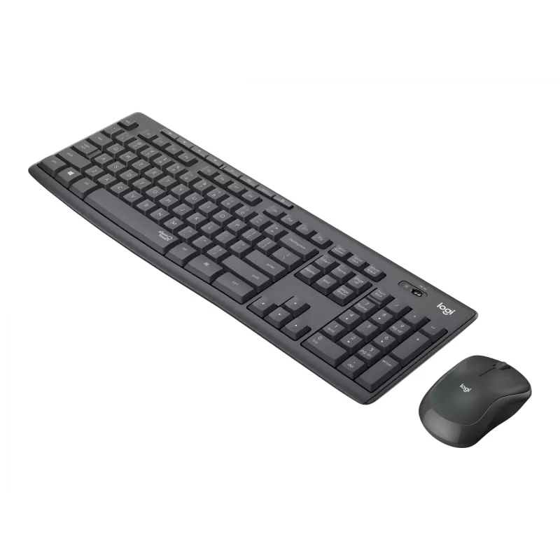 Logitech MK295 Silent - klaviatuuri ja hiire komplekt - juhtmevaba - 2,4 GHz - grafiit - Ungari paigutusega
