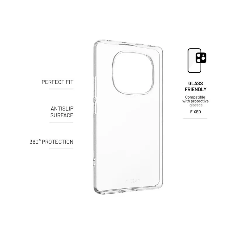 Tagakaane FIXED läbipaistev TPU kaitseümbris Xiaomi Redmi Note 14 Pro 4G jaoks