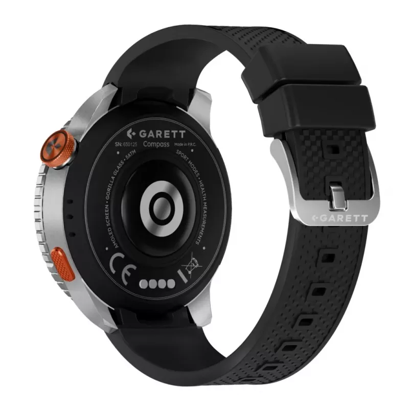 Nutikell Garett Compass GPS hõbedane — Garett Compass GPS srebrny