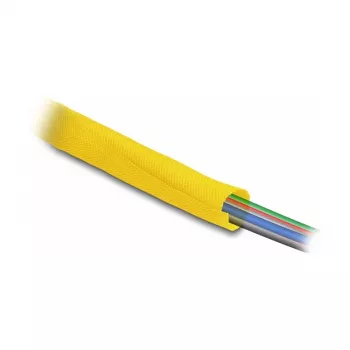 DeLOCK isesulguv kootud varrukas kuumakindel 2 m x 19 mm kollane