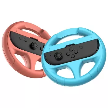 Wheel mod Subsonic Pack of 2 steering wheels for Switch & Switch 2 Red Turquoise