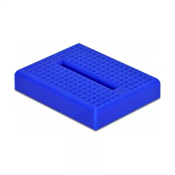 Breadboard DELOCK 18322, plastist prototüüpimisplaat, sinine, 36×46×10 mm