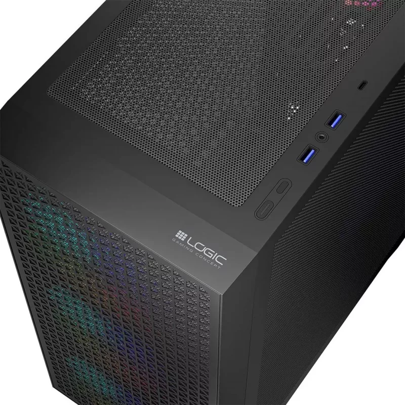 Logic DART PRO ARGB MIDI USB-C PC korpus must