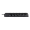 pikendusjuhe IP44 6 pesaga must 2 m H07RN-F 3G1,5 (1159970)