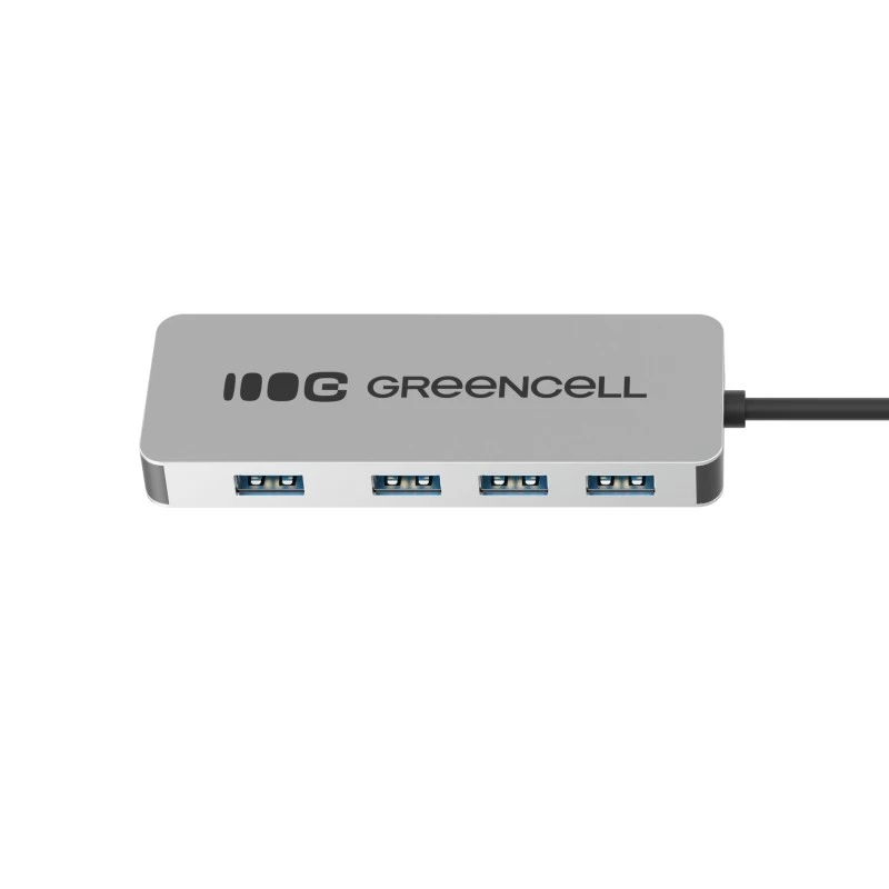 USB-jaotur roheline Cell HUB-GC-C4A — 4-pordiline USB-C 3.0 jaotur