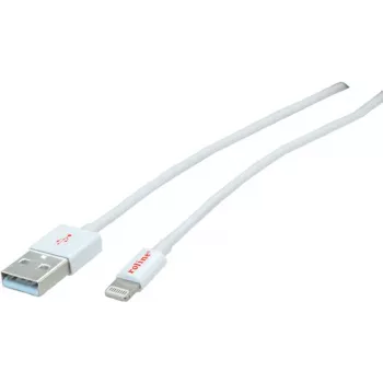ROLINE - Lightning-kaabel - Lightning (M) USB-le (M) - 15 cm - Varjestatud - Valge - Vormitud - Apple iPad/iPhone/iPod (Lightning) jaoks (11.02.8326)