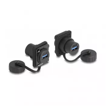 DeLOCK D-tüüpi moodul USB 3.2 Gen 1 A-tüüpi emane kuni A-tüüpi emane IP67