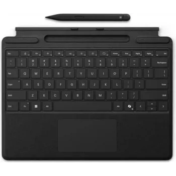 Klaviatuurikate Microsoft Surface Pro 10 CoPilot-nupu ja õhuke Pen 2 toega — must