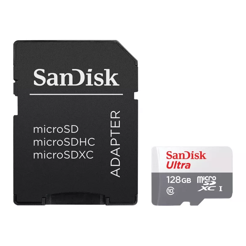 Flash-mälu SanDisk 128GB MicroSDXC UHS-I Class 10 SDSQUNR-128G-GN6TA