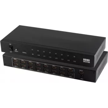 HDMI jaotur ShiverPeaks 05-03016 — 1× sisend 16× väljundile, toetab 4K2K