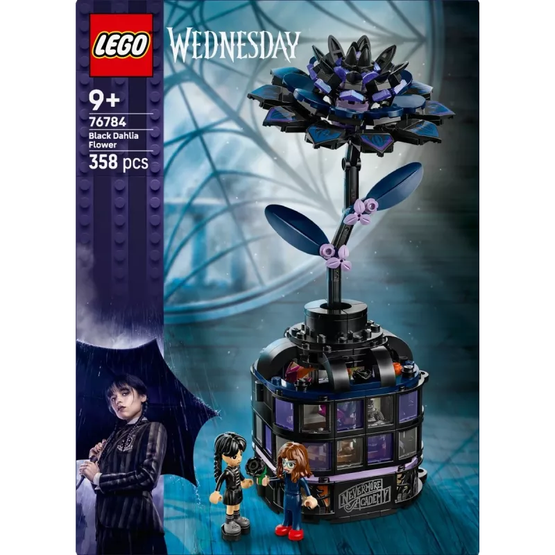 LEGO ehituskomplekt LEGO Wednesday 76784 Must Dahlia Flower — dekoratiivmudel, 358 tk, 9+ aastat