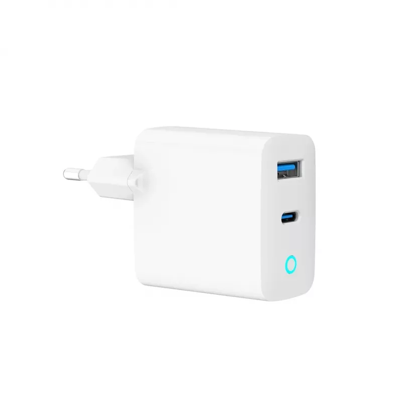 Gembird TA-UC-PDQC65L-W-01 mobiilseadme laadija universaalne valge AC kiirlaadimine siseruumides