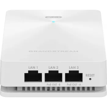 Juhtmevaba pääsupunkt Grandstream GWN7661E — kahesageduslik 2,4/5 GHz, 1201 Mbps, PoE, 3x RJ-45, valge