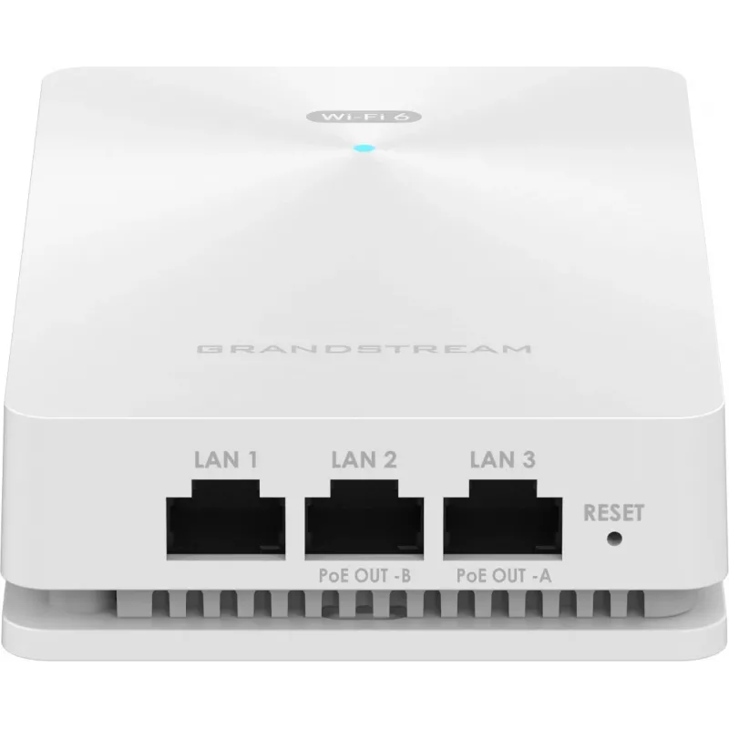 Juhtmevaba pääsupunkt Grandstream GWN7661E — kahesageduslik 2,4/5 GHz, 1201 Mbps, PoE, 3x RJ-45, valge