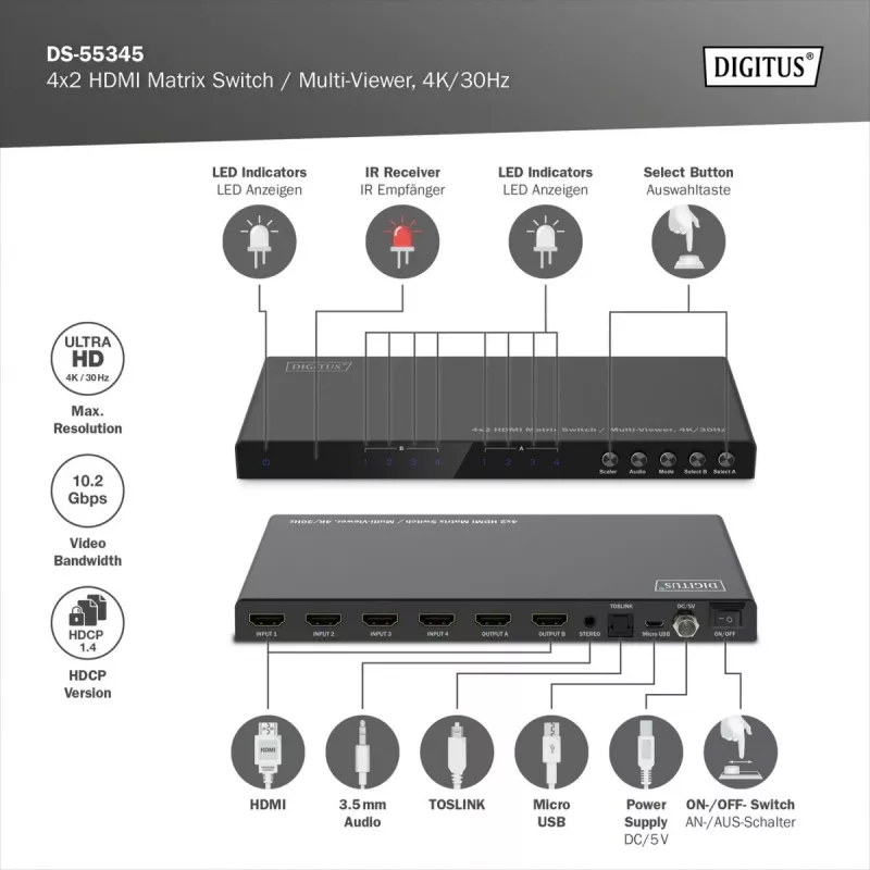 Videolüliti (hdmi) DS-55345