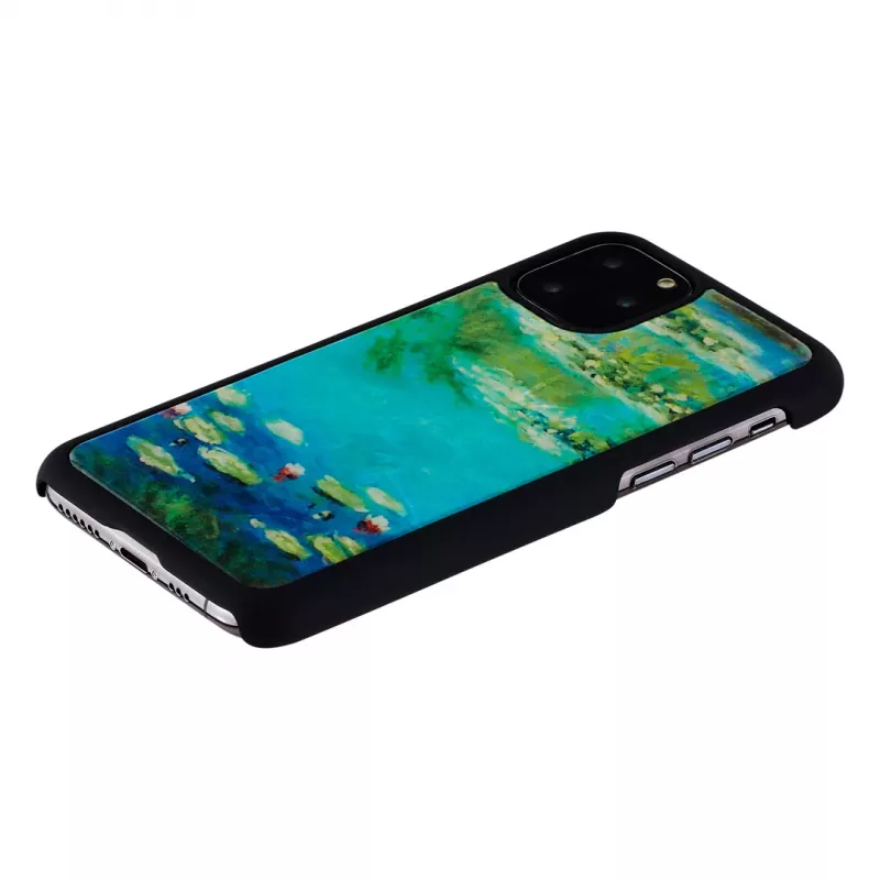 Nutitelefoni ümbris iKins iPhone 11 Pro jaoks — vesirooside disain, must