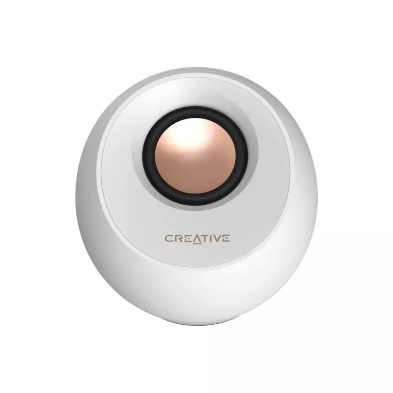 Creative Labs Pebble Pro weiss Klinke USB-A/C Bluetooth Digitalverstärker - Lautsprecher - Bluetooth 5 (51MF1710AA003)