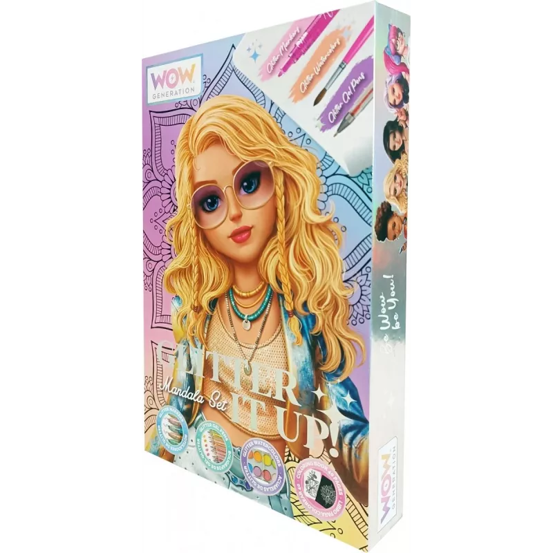 Creative painting set Kids Euroswan WOW00084 — Mandala glitter kit for kids