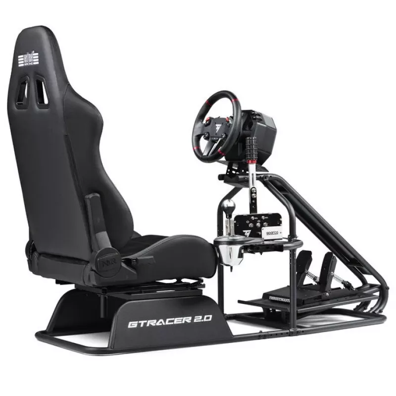 Võidusõidusimulaatori kokpit Next Level Racing GTRacer 2.0 Must reguleeritava istmeraamiga