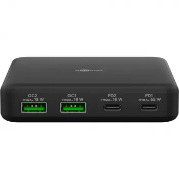 GOOBAY multiport USB-C PD GaN lauaadapter 65 W, must
