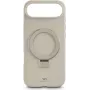 Kaitsev Urban Stand ümbris, Valge diamonds — Apple iPhone'ile (Air Sand värvi)