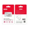 USB-pistikuadapter Unitek A1034NI, hõbedane, USB 2.0/3.2 Gen1, kuni 5 Gbit/s, tsinkkest, 36×16,7×5,7 mm