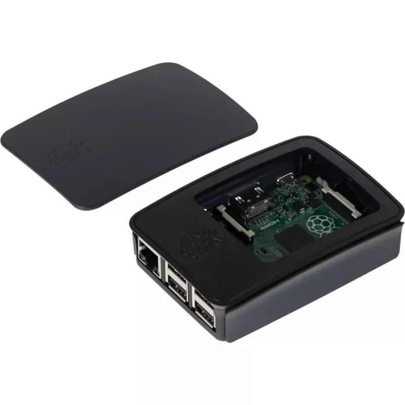 Raspberry Pi - korpus - ABS-plastik - must