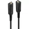 Lindy 10m kiudoptiline hübriidne Micro-HDMI 18G kaabel eemaldatavate HDMI- ja DVI-pistikuga