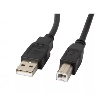 Lanberg CA-USBA-11CC-0010-BK USB-kaabel 1 m 2.0 USB B Must