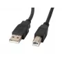 Lanberg CA-USBA-11CC-0010-BK USB-kaabel 1 m 2.0 USB B Must