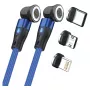 USB-kaabel RealPower MagneticCharge2 1m Sinine kiirlaadimine andmeedastus