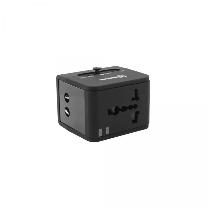 Reisiadapter SBOX TA-23 kahe USB-laadija ja universaalse pistikuühilduvusega