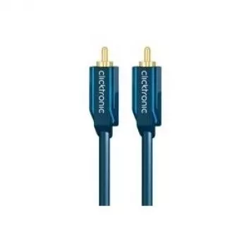 Audio Cable (RCA-Plug/RCA-Plug), 50 Ohm - 3,0 m RCA-Coaxial Cable for dynamic audio sound - Audio Cable (RCA-Plug/RCA-Plug), 75 Ohm