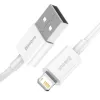 Baseus CALYS-A02 mobiiltelefoni kaabel Valge 1 m USB A Lightning