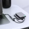 Qoltec 53790 Hub-adapter USB-C 3.1 5in1 | USB-C PD | USB-C | 2x USB 2.0 | USB 3.0