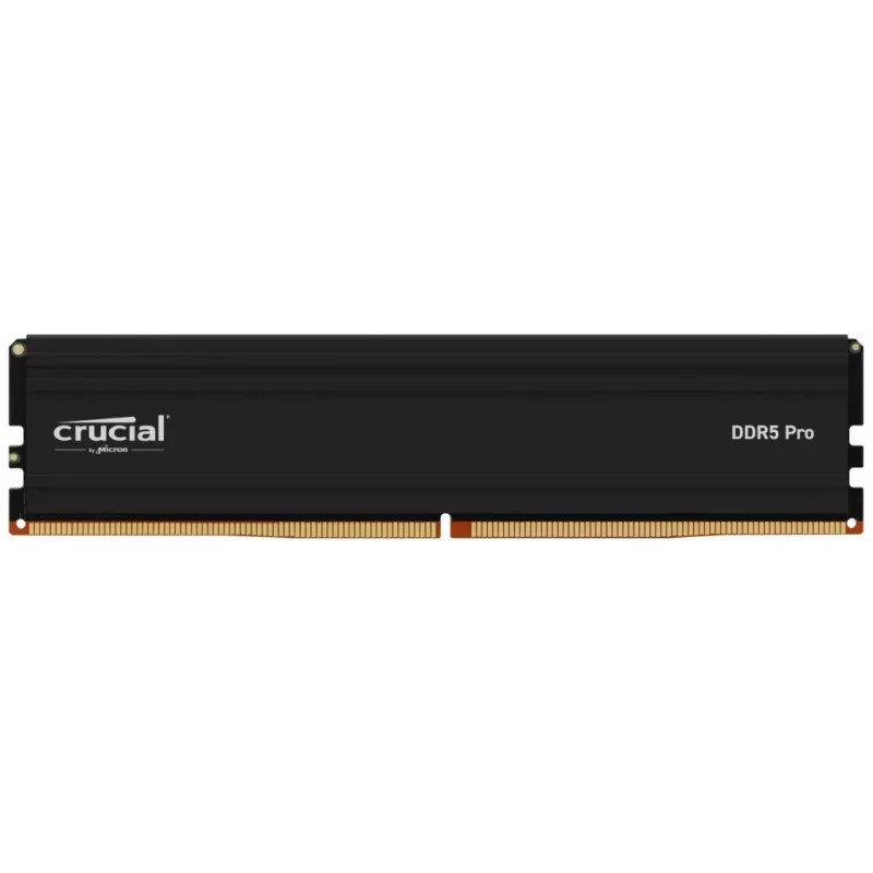 16 GB Crucial Pro Modul - DIMM 288-PIN Low Profile - 6000 MHz / PC5-48000 - CL48 - 1.1 V - ungepuffert - on-die ECC - mattschwarz