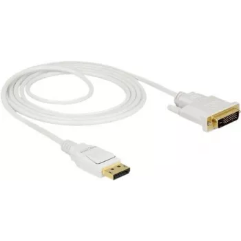 Videokaabli adapter DeLOCK 83814 2 m DisplayPort DVI valge
