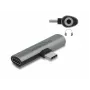 DeLOCK 64186 kaabli soovahetaja USB USB-C USB USB-C + 3,5 mm hall