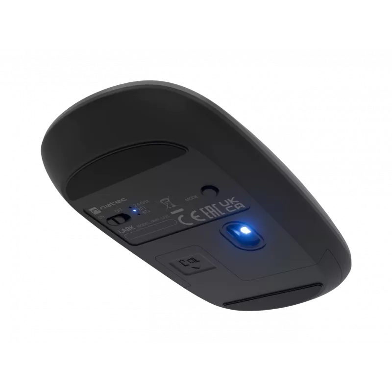 Nateci hiir | Lark | Juhtmevaba | 2,4 GHz, Bluetooth | Antratsiit