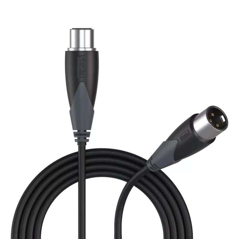 PROCAB CLA901/3 helikaabel 3 m XLR (3-pin) Must, Hall