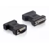 Delock - VGA adapter - DVI-I (W) HD-15 (VGA) (M) - pöidlakruvidega (65017)