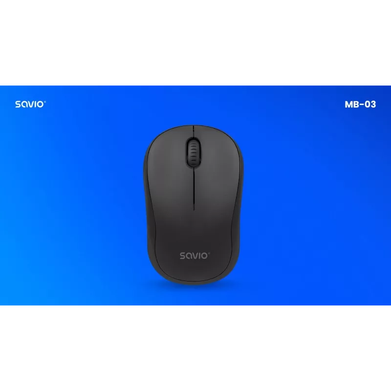 Juhtmevaba hiir SAVIO MB-03, Bluetooth liides, 1000 DPI, AA aku, 99×60×39 mm, 51 g, vastuvõtja kaasas