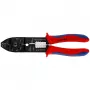 Knipex 97 21 215 B Crimptang Must, Sinine, Punane