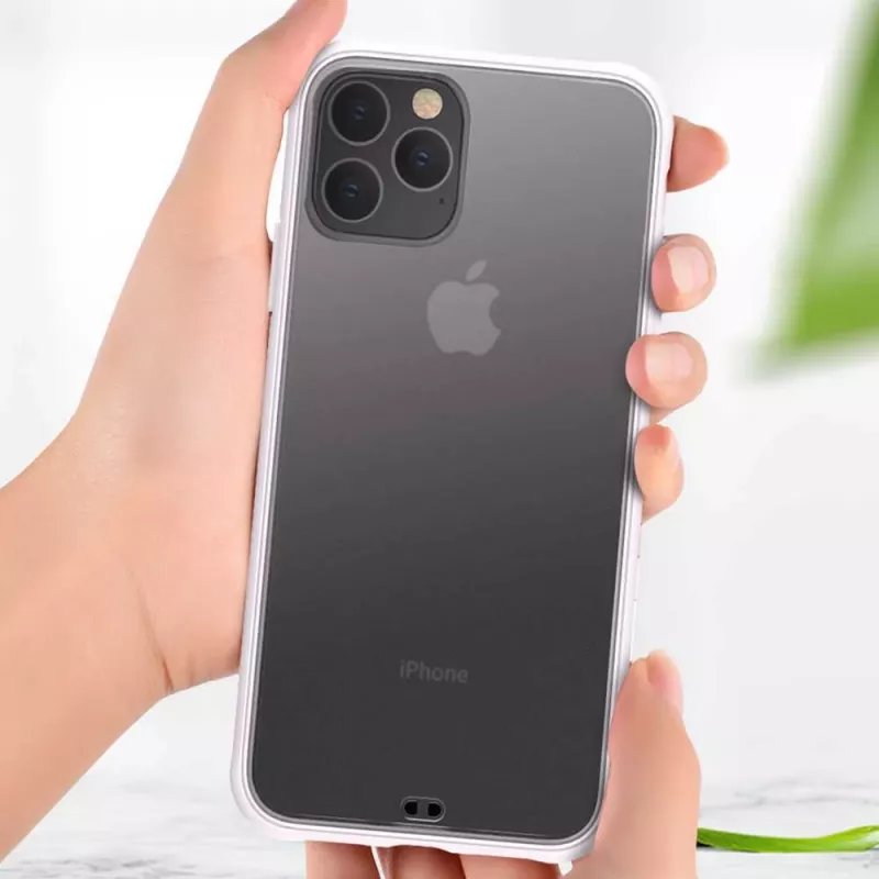 Kaitsev telefonikott Devia Soft Elegant põrutuskindel iPhone 11 Pro Max jaoks, valge, soft-touch, lööke neelav