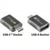 Good Connections adapter USB 3.2 Gen.1 3.0 pistik C USB-A pesale galvaniseeritud metallkorpuses (USB-AD302)